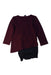 A Burgundy Long Sleeve Tops from Rococo in size 3T for girl. (Back View)