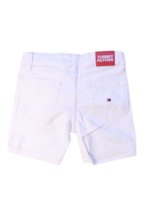 A White Shorts from Tommy Hilfiger in size 5T for boy. (Back View)