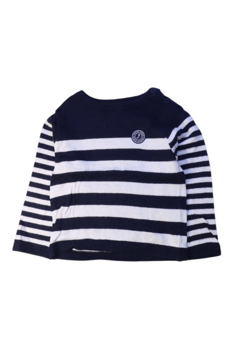 A Navy Long Sleeve Tops from Jacadi in size 3T for boy. (Front View)
