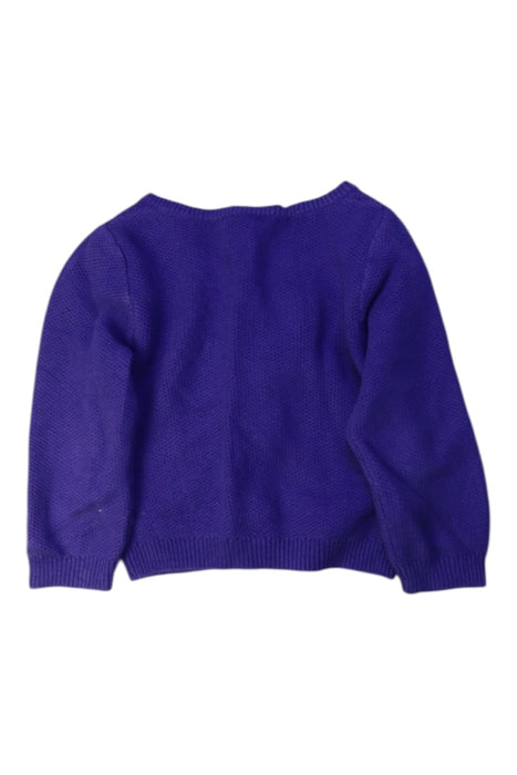 A Purple Cardigans from Jacadi in size 2T for girl. (Back View)
