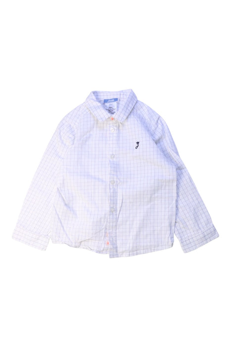 A White Long Sleeve Shirts from Jacadi in size 2T for girl. (Front View)