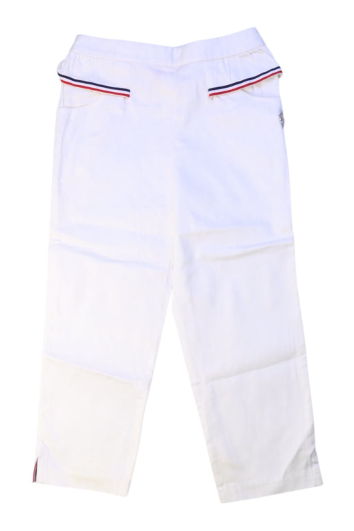 A White Casual Pants from Ferrari in size 4T for girl. (Front View)