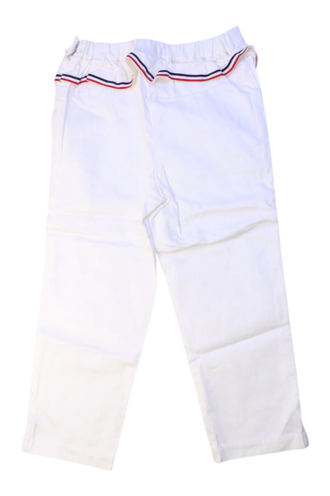 A White Casual Pants from Ferrari in size 4T for girl. (Back View)