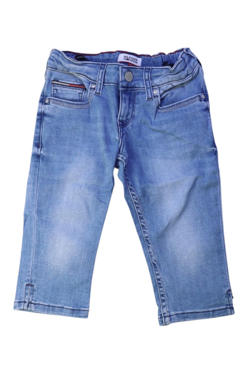 A Blue Jeans from Tommy Hilfiger in size 7Y for boy. (Front View)