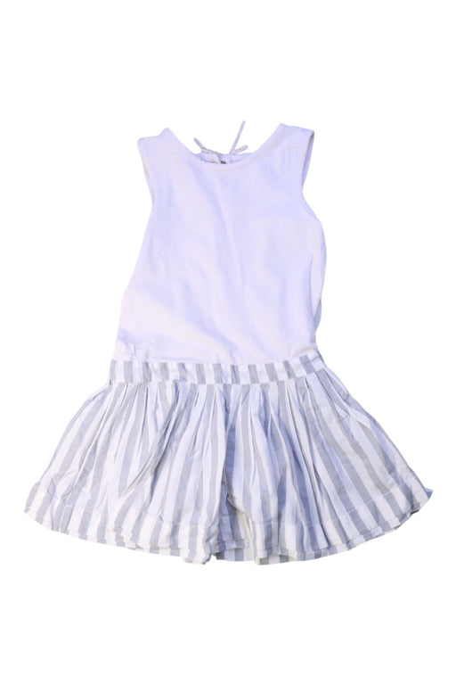 A White Sleeveless Dresses from Jacadi in size 4T for girl. (Front View)
