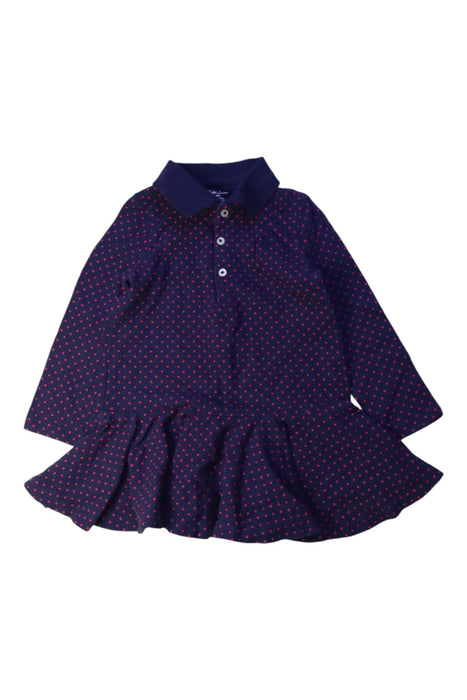 A Blue Long Sleeve Dresses from Ralph Lauren in size 12-18M for girl. (Front View)