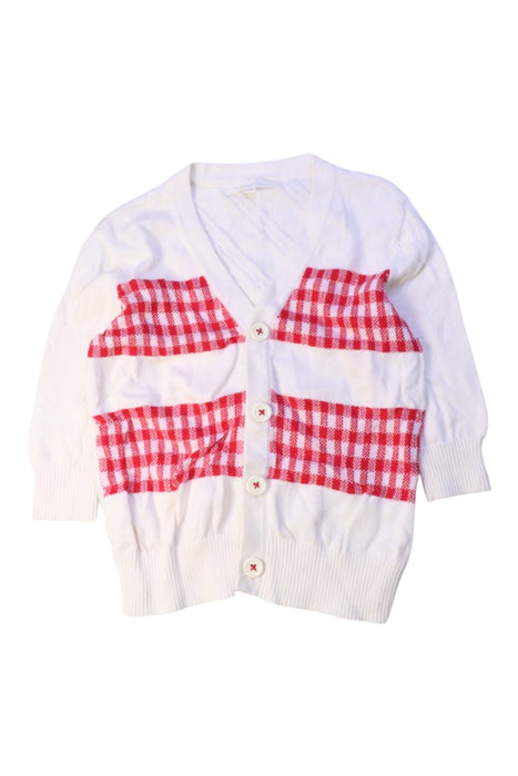 A Red Cardigans from Nicholas & Bears in size 6-12M for girl. (Front View)
