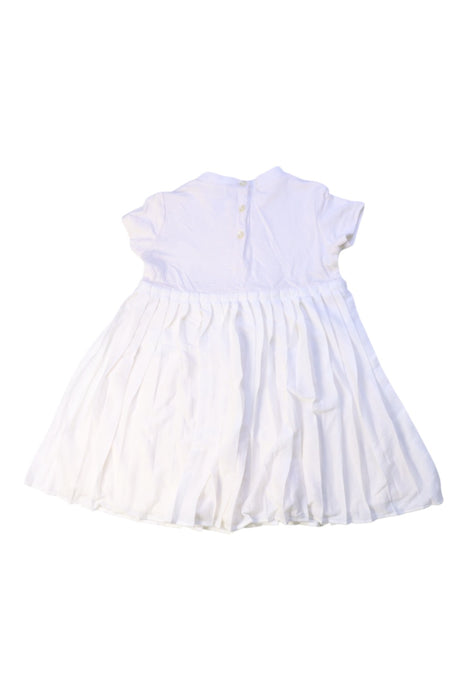 A White Short Sleeve Dresses from Ralph Lauren in size 12-18M for girl. (Back View)