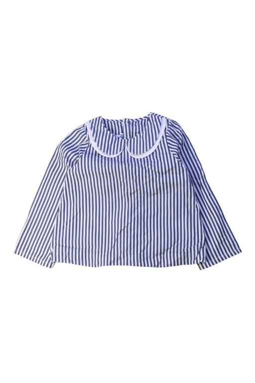 A Navy Long Sleeve Tops from Jacadi in size 2T for girl. (Front View)