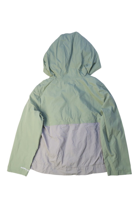 A Green Rain Jackets from Moody Tiger in size 4T for boy. (Back View)