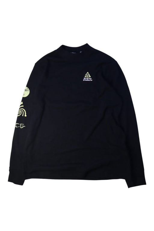 A Black Crewneck Sweatshirts from Nike in size 12Y for boy. (Front View)