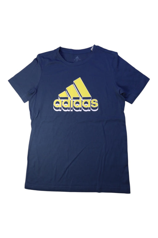 A Navy Short Sleeve T Shirts from Adidas in size 12Y for boy. (Front View)