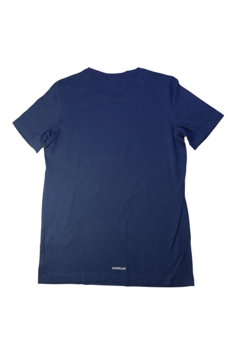 A Navy Short Sleeve T Shirts from Adidas in size 12Y for boy. (Back View)