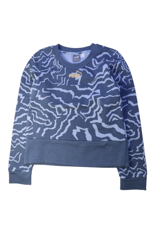 A Blue Crewneck Sweatshirts from Puma in size 11Y for neutral. (Front View)