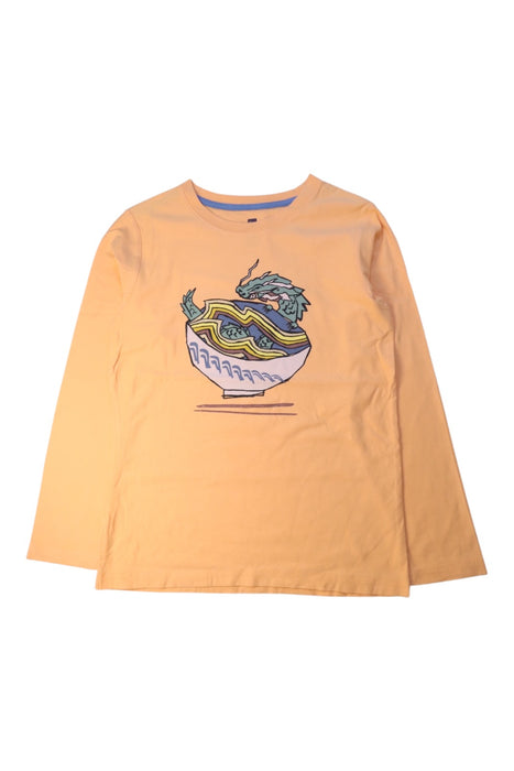 A Peach Long Sleeve T Shirts from Tea in size 12Y for neutral. (Front View)