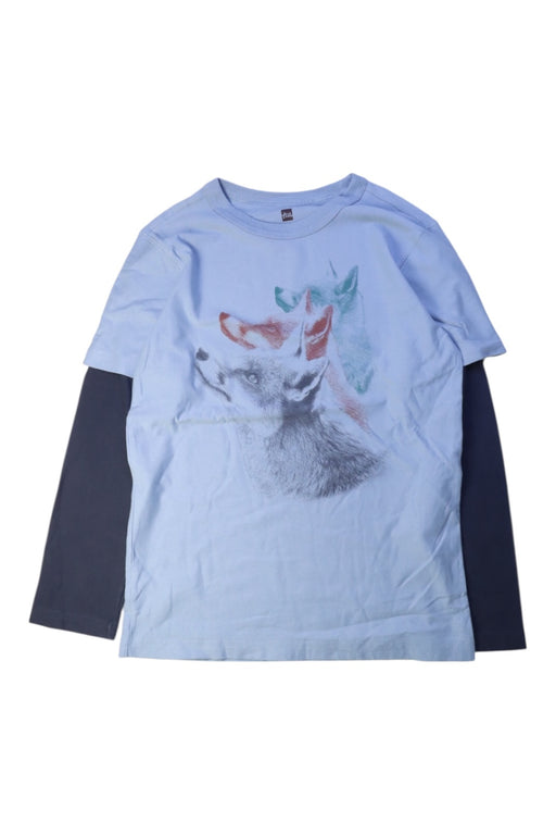 A Blue Long Sleeve T Shirts from Tea in size 12Y for neutral. (Front View)