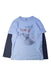 A Blue Long Sleeve T Shirts from Tea in size 12Y for neutral. (Front View)