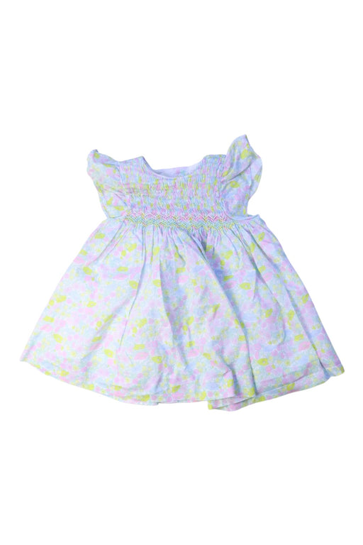 A Pink Sleeveless Dresses from Jacadi in size 3-6M for girl. (Front View)