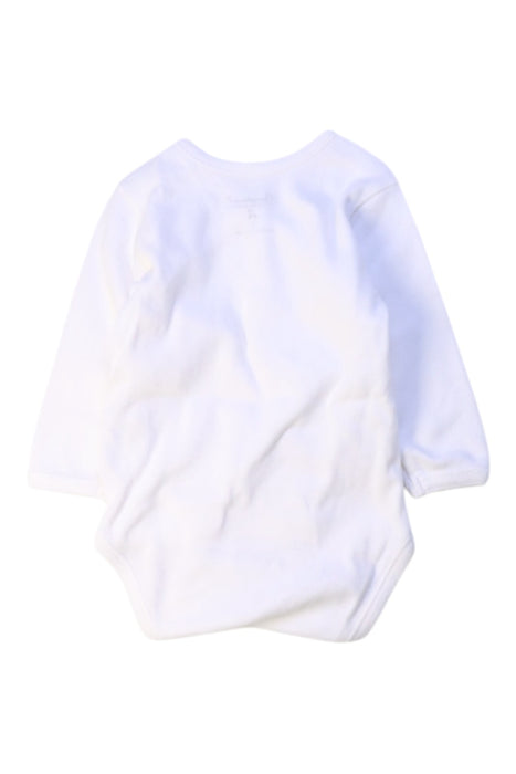 A White Long Sleeve Bodysuits from Bonpoint in size 6-12M for neutral. (Back View)