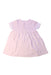 A Pink Short Sleeve Dresses from Petit Bateau in size 6-12M for girl. (Back View)