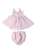 A Pink Skirt Sets from Angel Dear in size 6-12M for girl. (Back View)