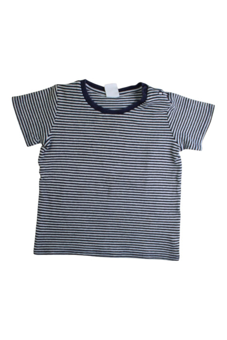 A Navy Short Sleeve Tops from Seed in size 18-24M for boy. (Front View)