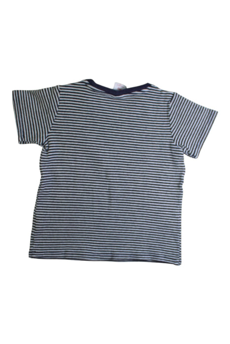 A Navy Short Sleeve Tops from Seed in size 18-24M for boy. (Back View)
