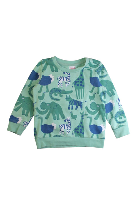 A Green Crewneck Sweatshirts from Seed in size 18-24M for boy. (Front View)