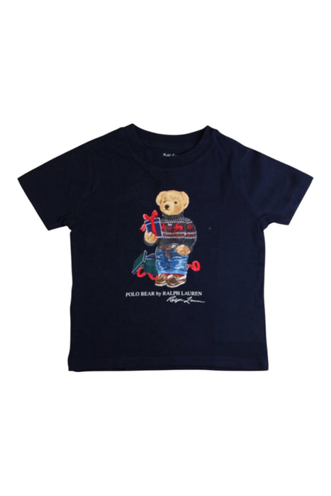 A Navy Short Sleeve T Shirts from Ralph Lauren in size 12-18M for boy. (Front View)