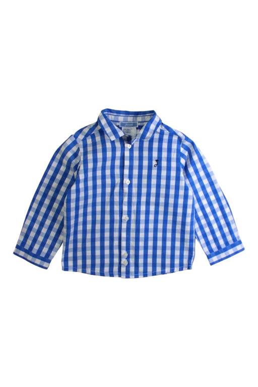 A Blue Long Sleeve Shirts from Jacadi in size 12-18M for boy. (Front View)