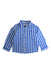 A Blue Long Sleeve Shirts from Jacadi in size 12-18M for boy. (Front View)