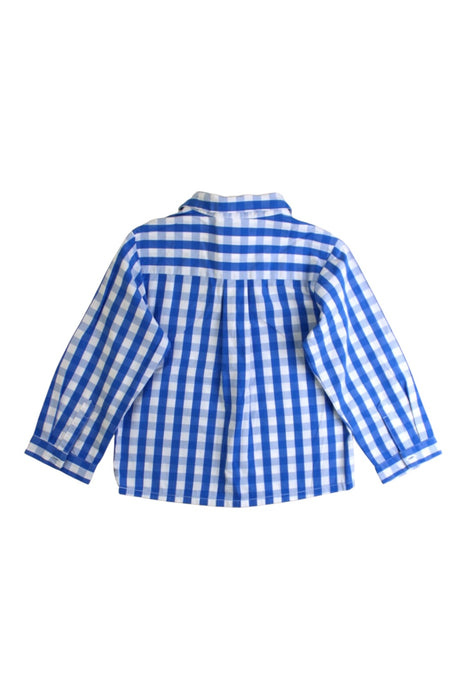 A Blue Long Sleeve Shirts from Jacadi in size 12-18M for boy. (Back View)