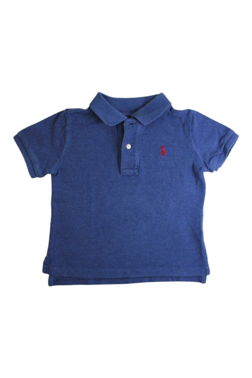 A Blue Short Sleeve Polos from Ralph Lauren in size 18-24M for boy. (Front View)