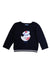 A Navy Crewneck Sweatshirts from Jacadi in size 18-24M for boy. (Front View)