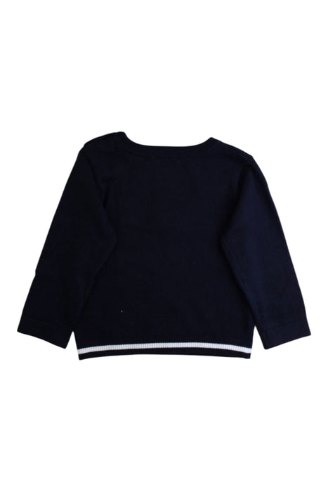 A Navy Crewneck Sweatshirts from Jacadi in size 18-24M for boy. (Back View)