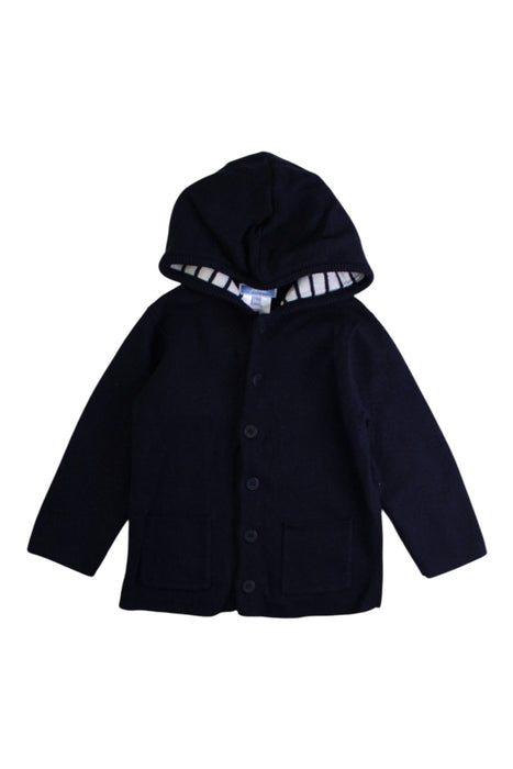 A Navy Cardigans from Jacadi in size 18-24M for boy. (Front View)