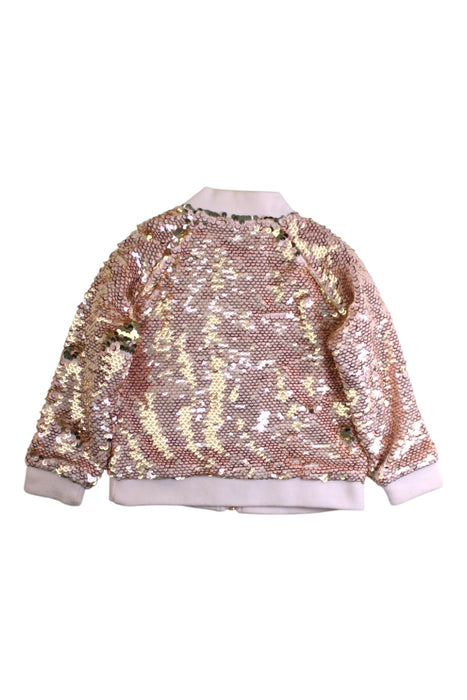 A Gold Lightweight Jackets from Seed in size 3T for girl. (Back View)