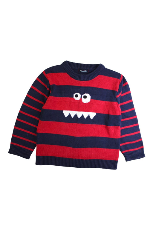A Red Knit Sweaters from Kladskap in size 4T for boy. (Front View)