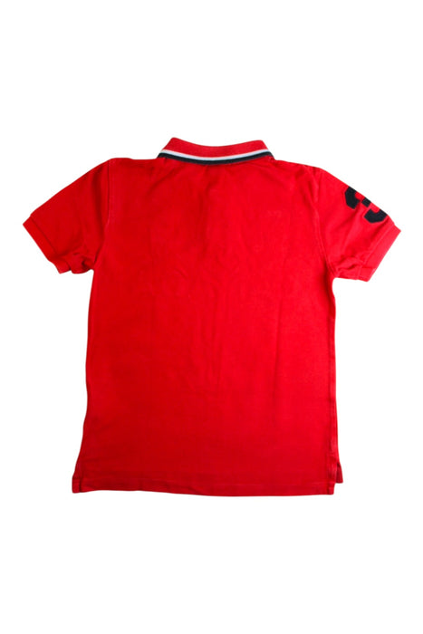 A Red Short Sleeve Polos from Polo Ralph Lauren in size 6T for boy. (Back View)