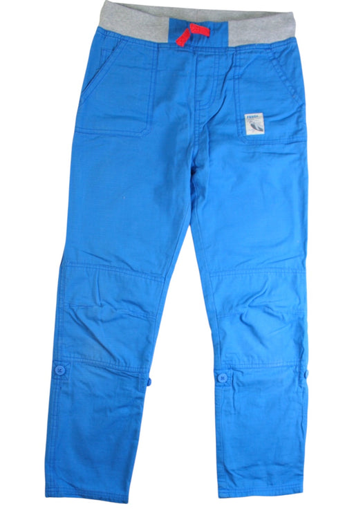A Blue Casual Pants from Frugi in size 7Y for boy. (Front View)