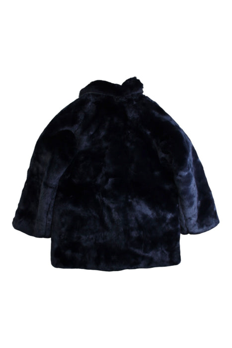 A Navy Coats from Jacadi in size 5T for girl. (Back View)