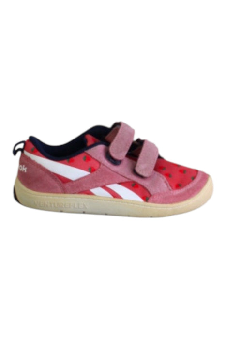 A Pink Sneakers from Reebok in size 3T for girl. (Front View)