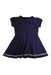 A Navy Short Sleeve Dresses from Jacadi in size 4T for girl. (Back View)