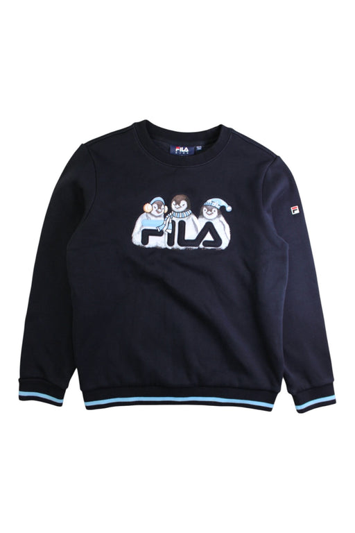 A Navy Crewneck Sweatshirts from Fila in size 11Y for neutral. (Front View)