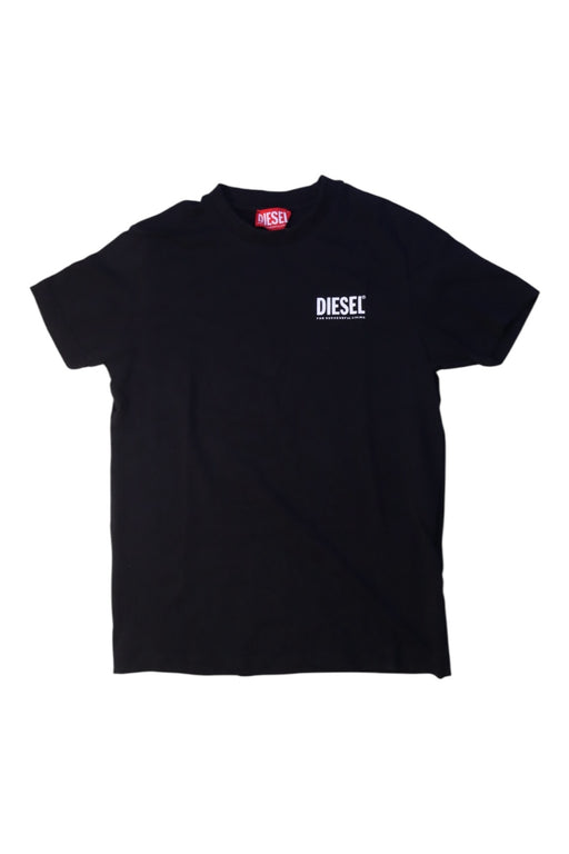 A Black Short Sleeve T Shirts from Diesel in size 8Y for boy. (Front View)