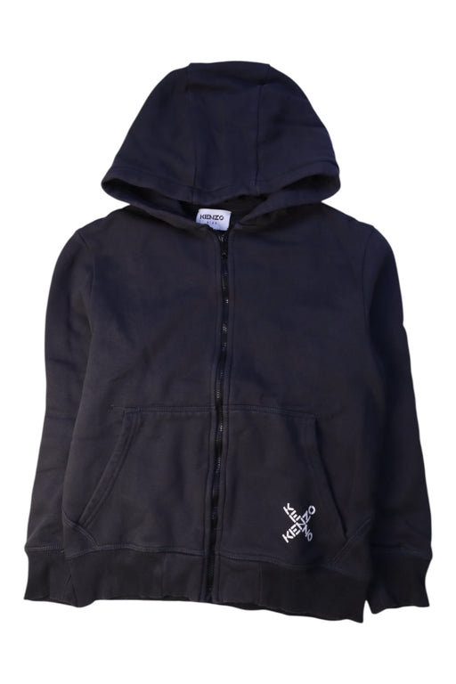 A Black Zippered Sweatshirts from Kenzo in size 10Y for boy. (Front View)