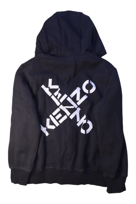 A Black Zippered Sweatshirts from Kenzo in size 10Y for boy. (Back View)