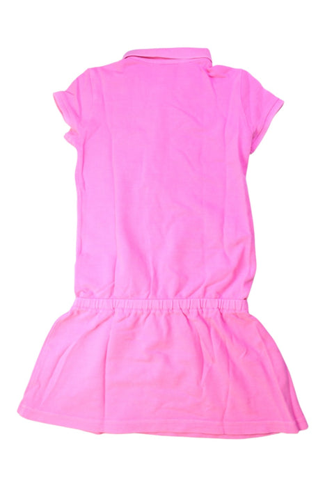 A Pink Short Sleeve Dresses from Polo Ralph Lauren in size 5T for girl. (Back View)