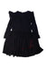 A Black Long Sleeve Dresses from Desigual in size 5T for girl. (Back View)