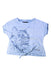 A Blue Short Sleeve Tops from Desigual in size 5T for girl. (Front View)
